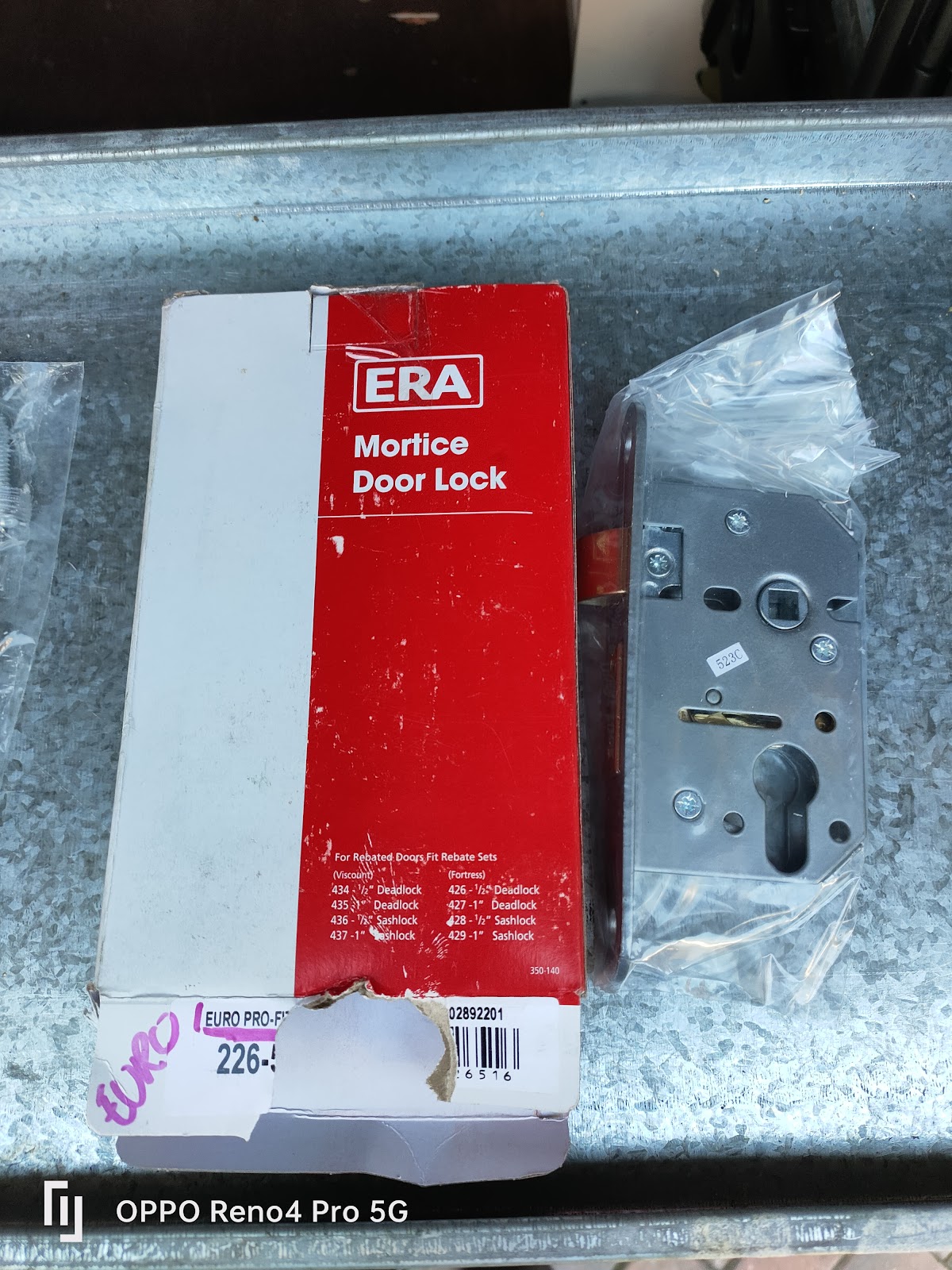 ERA branded mortice door lock, boxed and fitted